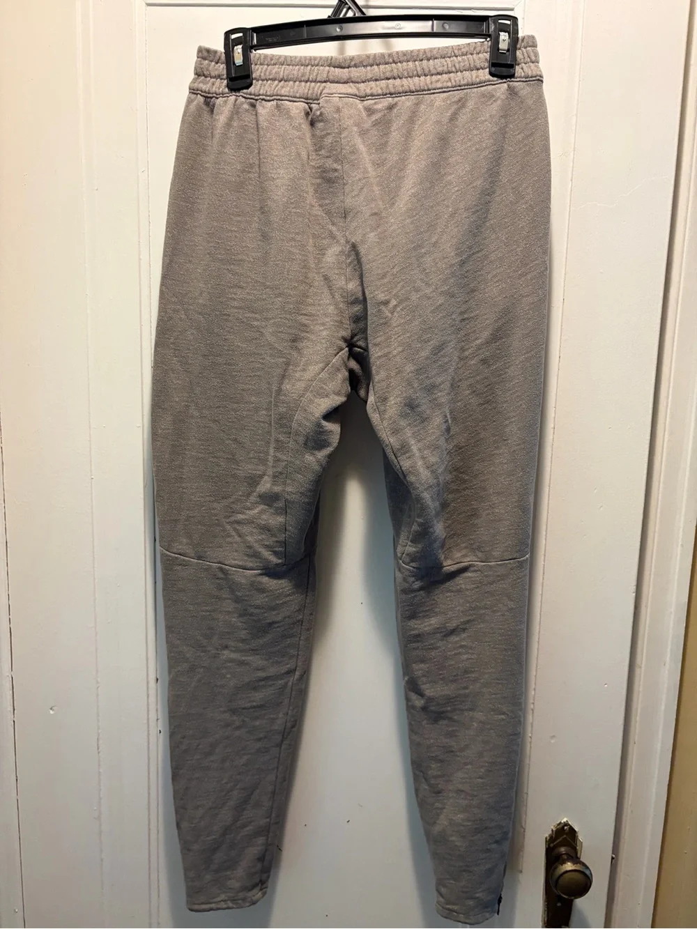 adidas Men's Gray Tapered Zip-Cuff Joggers